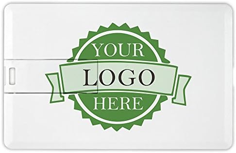 Personalized DIY Custom Logo/Text 8GB Credit Card Style USB Flash Memory Stick Thumb Drive