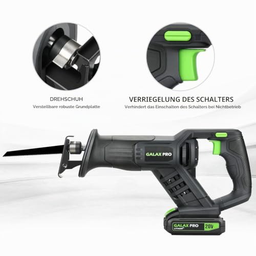 Foto von GALAX PRO 20V Akku-Säbelsäge – kabellos & kraftvoll für Holz & Metall