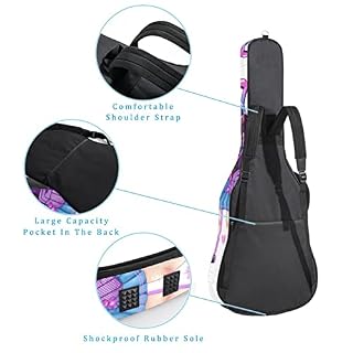 Housse de transport étanche pour guitare avec bandoulière réglable Motif plage coucher de soleil Motif palmier coloré… - Les Beatles, Paul McCartney, John Lennon, RIngo Starr, George Harrison Housse de transport étanche pour guitare avec bandoulière réglable Motif plage coucher de soleil Motif palmier coloré… – Image 3