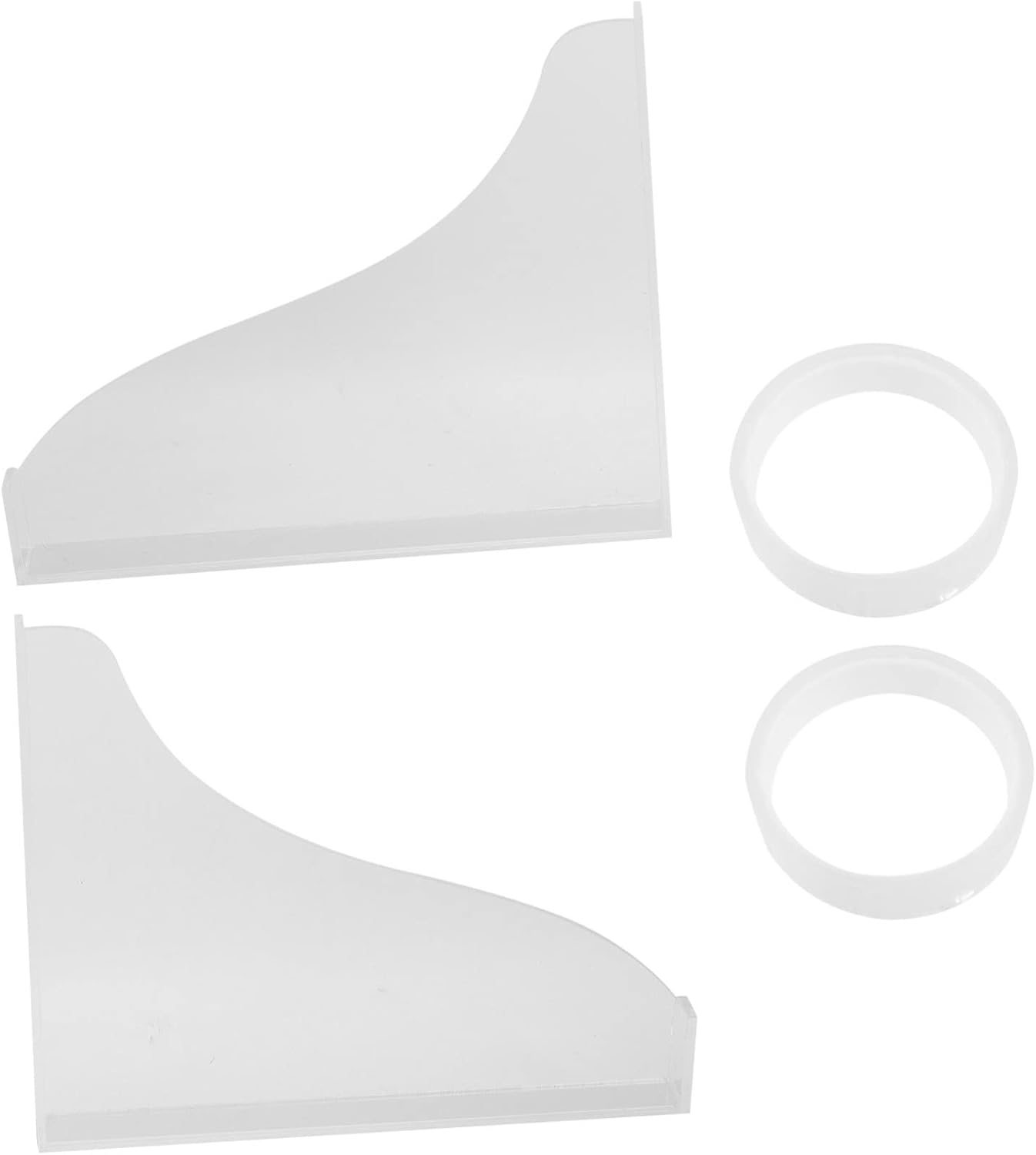 Garneck 2pcs Acrylic Bathtub Splash Guard Adhesive Tapes for Bathroom Shower Splashing Design for Easy Integration and Versatile Use