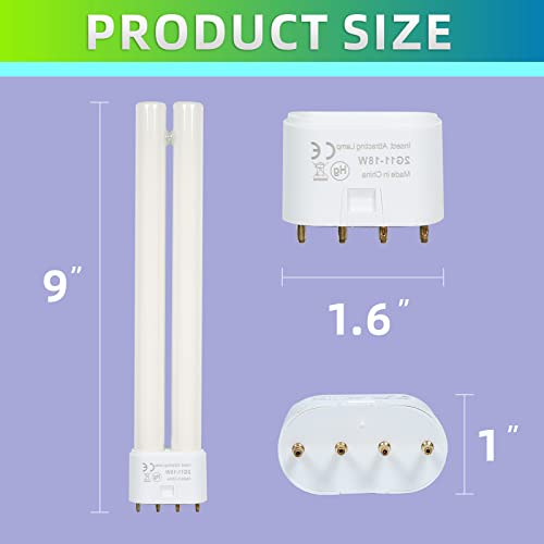 Amgolibi 9 Inch Pll Fluorescent 18 Watt Black Light Bulb 2G11 Base H Type 365Nm Uva Compatible With Many Brand Ft-1C18 Ft-1M18 #TOP1