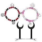 Item dimensions: 5.2 inches TFYU Braccialetti Hazbin Radio Demon Parrucca Clip Polvere di Angelo Alastor Cartoon Adesivi Gioielli Cosplay Accessori per Costumi 13 Pezzi