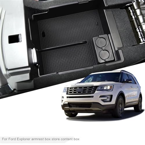 Compartimento central Ford Explorer para mantener el coche ordenado al viajar 3