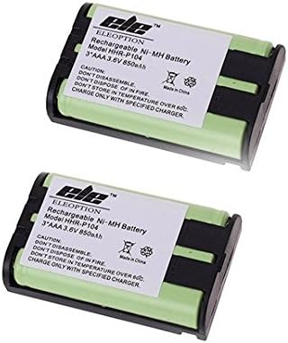TOPCHANCES 2 Pack 850mAh Cordless Phone Battery for Panasonic HHR-P104 GE Compatible for PANASONIC KX-TG2343 KX-TG5210 KX-TG5436 KX-TG5623 KX-TGA450 KX-TH111 KX-TG2343F KX-TG5210M KX-TG5438 KX-TG5623B KX-TGA450B KX-TH112 KX-TG2343P KX-TG5212 KX-TG5438F KX-TG5631 KX-TGA500 KX-THA1