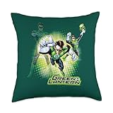 Green Lantern Lantern Burst Throw Pillow, 18x18, Multicolor