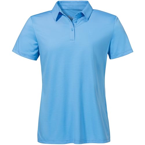 Polo Schöffel Tauron femme : t-shirt de sport respirant et haut de randonnée anti-transpiration
