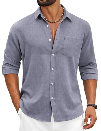 Chemise pour homme bleu S avec col boutonné élégant de coupe ajustée