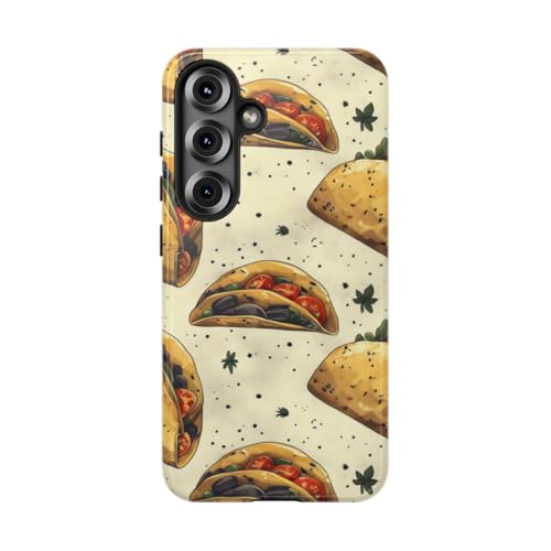 Coque Samsung Galaxy S25 motif taco herbes rigide brillante protection antichoc