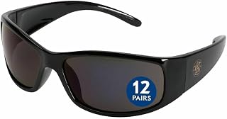 Smith & Wesson® Elite™ Safety Glasses (21303), Smoke Lenses, Black Frame, Unisex Sunglasses for Men and Women (Qty 12)