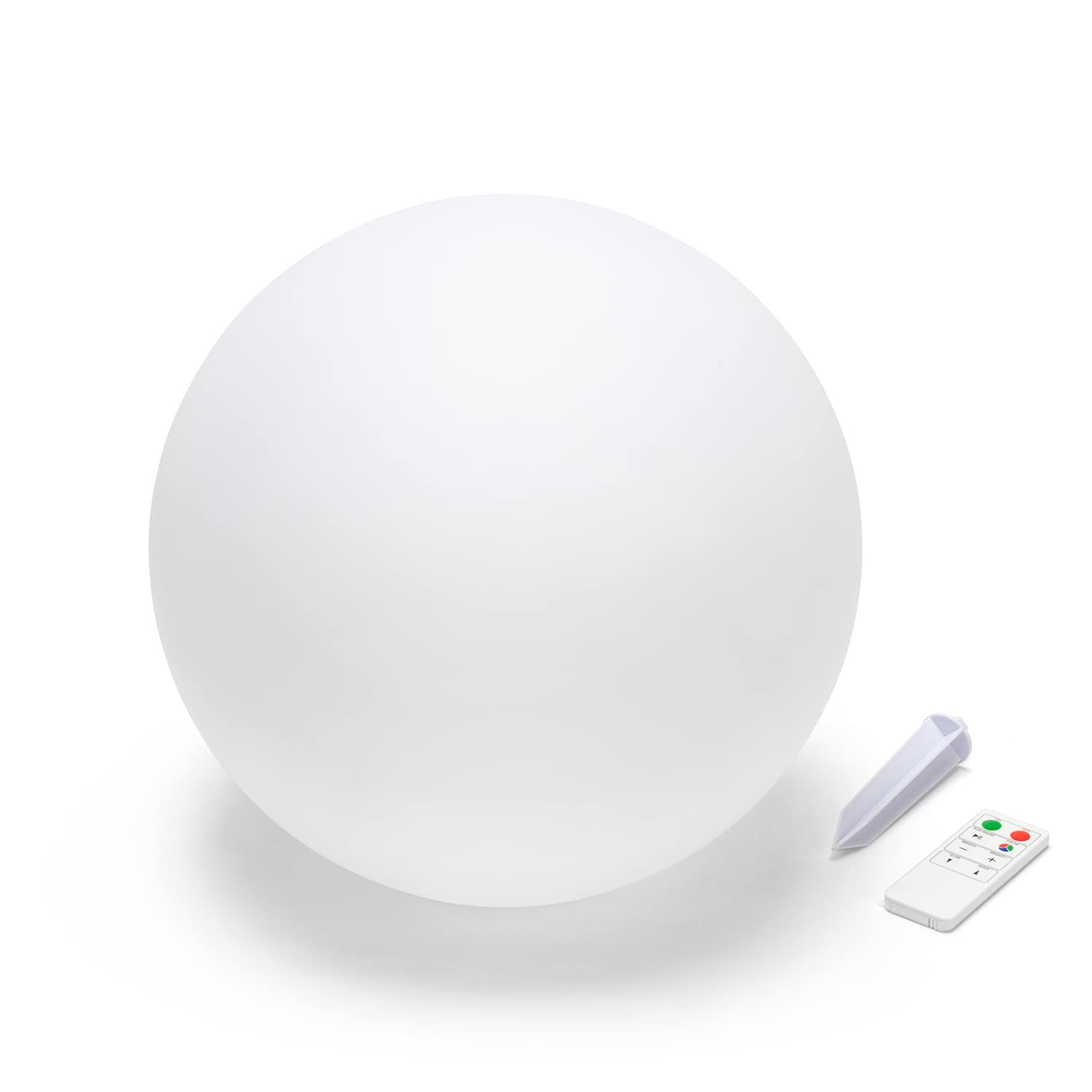 VELAMP Esfera LED RGB recargable solar de 40cm. Con control remoto