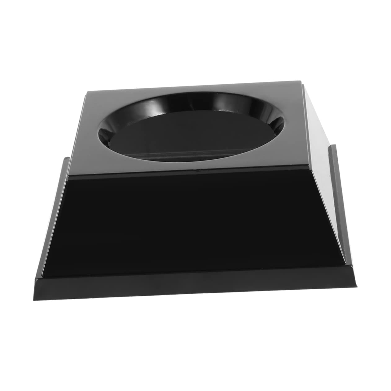 WOONEKY 1pc Durable Plastic Ball Storage Rack Holder for Basketball Soccer Volleyball Simple Display for Home Office Garage School Shop Black