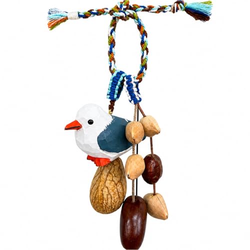 Handmade Natural Seed Shaker Rattle, Sound Healing & Meditation Percussion Instrument with Soothing Organic Sound for Yoga, Mindfulness & Relaxation
