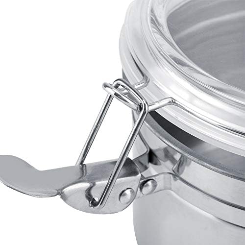 Airtight Coffee Canister, Stainless Steel Container Storage for the Kitchen Storage Tea Sugar Coffee Bean [1900ml]
