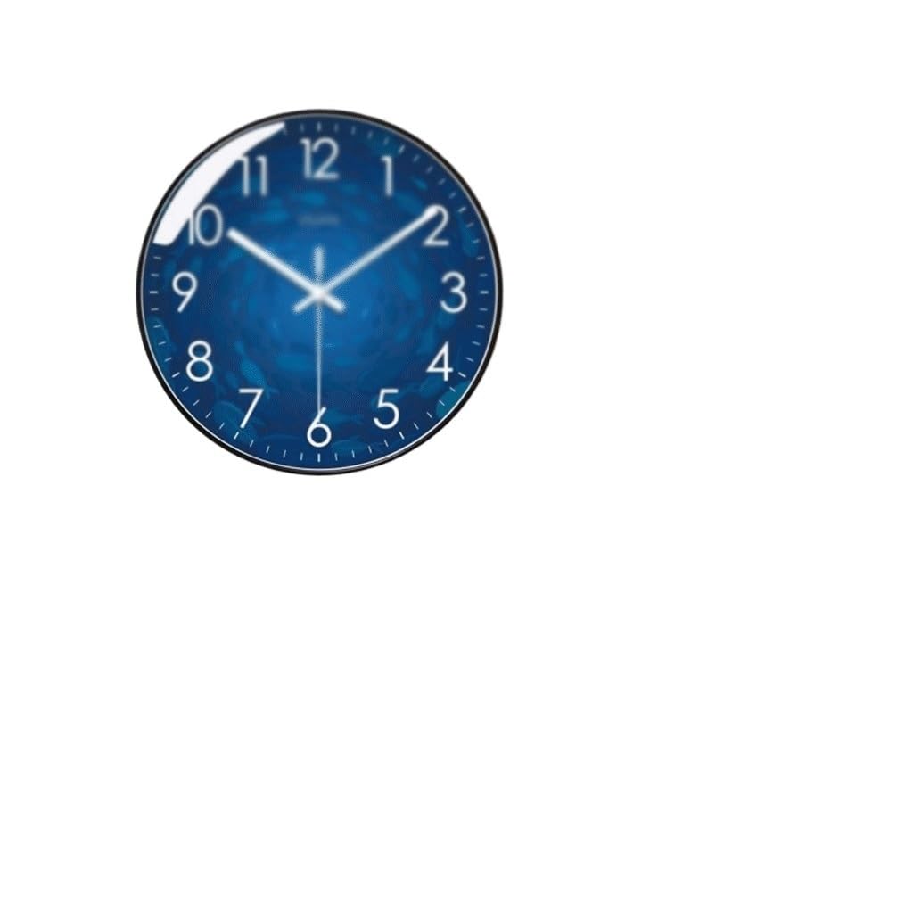 EINES Silent Decorative Wall Clock Wall Clock Living Room Clock Household Clock Wall Clock Silent Sweep Second Quartz Clock Easy to Read