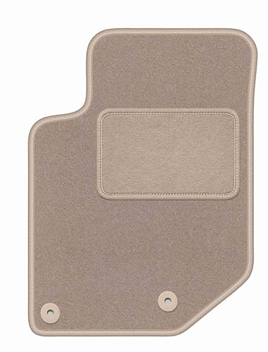 Alfombra conductor Opel Corsa F evita deslizamientos terciopelo beige