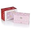RR ROUND RICH DESIGN Kids Musical Jewelry Box for Girls with Drawer and Jewelry Set with Ballerina Theme - Swan Lake Tune Pink #3