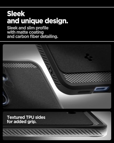 Image of Spigen Rugged Armor MagFit Designed for Galaxy S25 Plus Case [Fast Wireless Charging /Magnet for Galaxy] (2025) - Matte Black