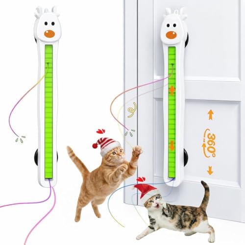 Interactive-Cat-Toy-for-Indoor-Cats-Door-Mounted-Automatic-Moving-Enrichment-Cat-Toy-with-Adjustable-Motion-Modes-Rechargeable-Electric-for-Kittens-Bored-Adult-Cats-Hands-Free-Pet-Toy-A20 Interactive Cat Toy for Indoor Cats: Door-Mounted Automatic Moving Enrichment Cat Toy with Adjustable Motion Modes, Rechargeable Electric for Kittens & Bored Adult Cats, Hands-Free Pet Toy A20 - Image 1