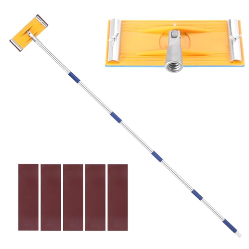 Manual Drywall Pole Sander with Sanding Sheets