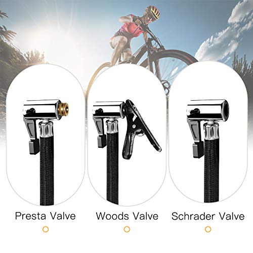 C P CHANTPOWER Tire Inflator Air Compressor, 20V Cordless Tire Pump with Digital Pressure Gauge, AUTO-Off Function, 12V Car Power Adapter for Car Tires, Bicycle, Motorcycle, Balls