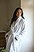 Cozy Earth Luxe Bath Robe - Unisex Luxury Robe for Women and Men, Soft Cotton and Viscose from Bamboo Blend, Plush Lightweight with Pockets - X-Large