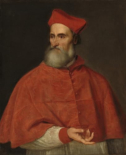 Peinture sur toile portrait Pietro Bembo de Tiziano pour décorer une chambre