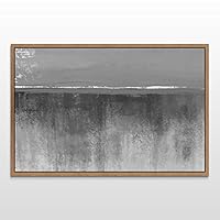 Framed Canvas Wall Art Abstract Ocean Seascape Canvas Prints Home Artwork Decoration for Living Room,Bedroom - 16x24 inches