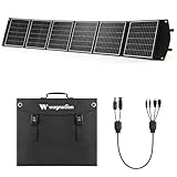 Portable Solar Panel, 200W Foldable Solar Panel Charger with Kickstands, USB-A QC3.0 USB-C PD45W & MC4 Output for Phone/Power Bank/Power Station, IP65 Waterproof for Camping Hiking RV Blackout