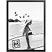 aicedu Pas de cadreMode Surf Femme Affiche Lettre Nordique Mur Pop Art Toile Peinture Noir Blanc Vogue Photo Prints Salon pour La Décoration Intérieure 50X70 Cm