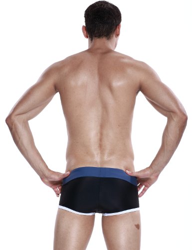 SEOBEAN Mens Low Rise Sexy Swimwear Trunk Boxer Brief Swimsuit 4 Colors3