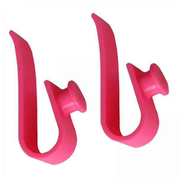 ™ 6x2x Hooks Accessories for beach Bags Cup Keychains for Briefcases Bags Wallets Pink-image-13