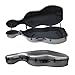 WUQIMUSC Composite carbon fiber Cello Hard Case for 4/4 size with durable Wheels and Backpack straps, Suspension Design, Embedded handle, Waterproof hard shell, 4 kg Weight(Black)