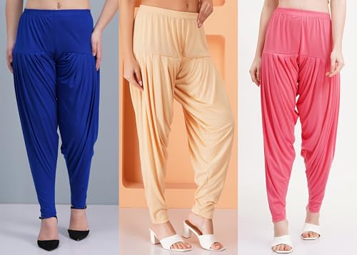Image of Buy That Trendz Patiala Salwar for Women Relaxed Fit Viscose Patiyala Salwar Harem Bottom Pants
