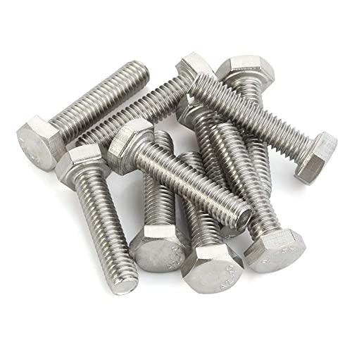 Mellewell WLJ-1/4-20-3/4-25P 1/4-20 X 3/4 Inch (3/8 Inch To 4 Inch Available) Hex Head Screw Bolt, Fully Threaded, Stainless Steel 18-8 thumb #4