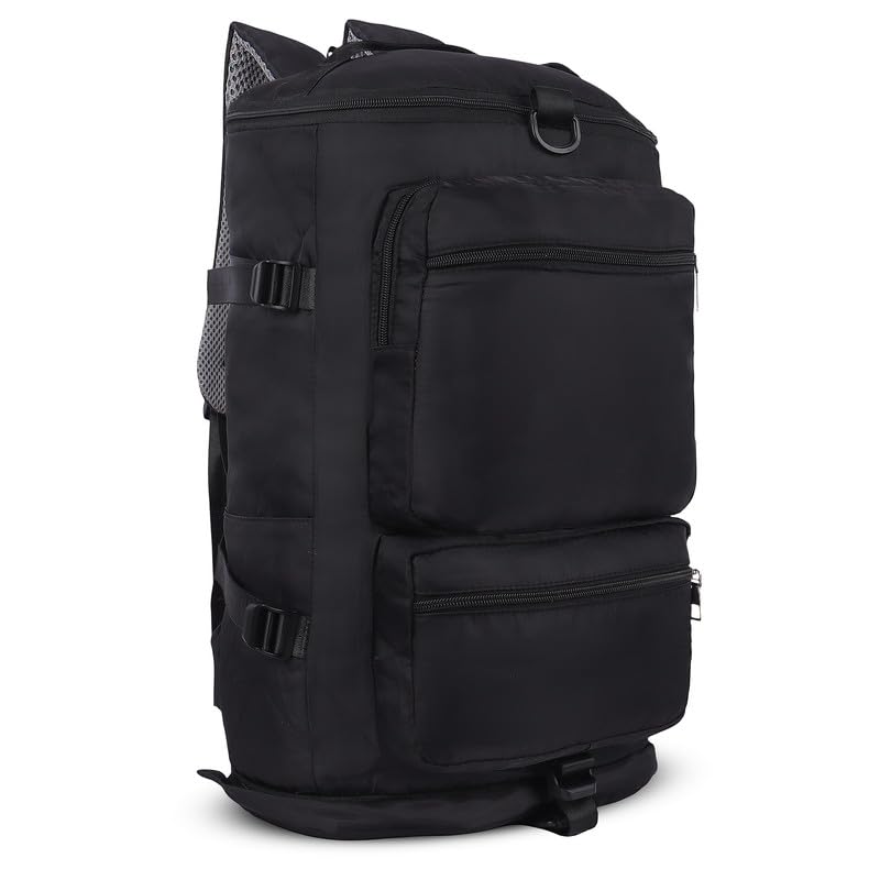 Polo Class Duffle Bag/Gym Bag for Men & Women | Lightweight and Durable Fabric | Waterproof with Spacious Compartments Duffel Bag - Black-image-1