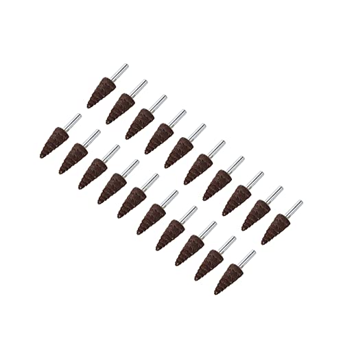 Rannb Sanding Cone Grinding Wheel 120 Grits Cone Shape Abrasive Flap Wheel For Deburring Sanding Polishing - 20Pcs #TOP9