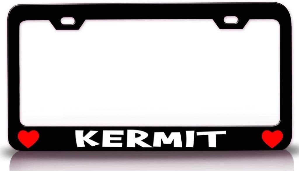 Kermit Male Name Metal Car SUV Truck License Plate Frame Bl n39