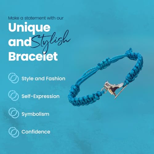 Infinity Collection Figure Skating Charm Bracelet, Ice Skating Jewelry, Adjustable Skate Bracelet, Figure Skater Gift4