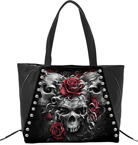 Spiral - Skulls N' Roses - Sac Fourre-Tout - Cuir PU Clouté