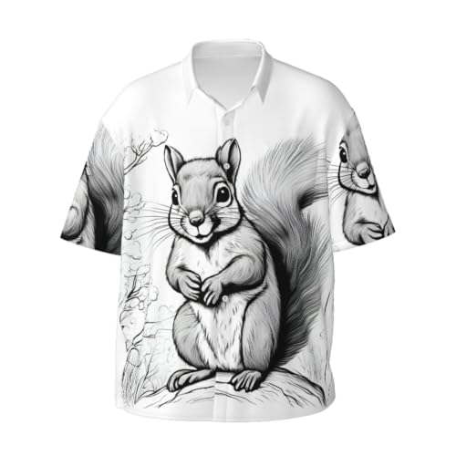 Chemise d'été homme écureuil anti-transpiration à col boutonné chic - 5
