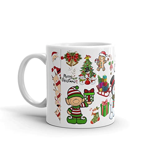 Cartoon Printed Ceramic Coffee Mug (300ml,White)