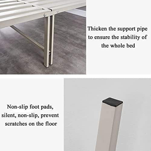 Portable Folding Adult Bed,Adult Folding Bed, Folding Bed Frame, Mattress Foundation, Underbed Storage Space, Anti-Slip Support, for Spare Bedroom&Office (Size:30 * 77inch)