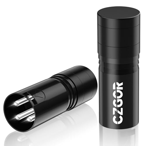 CZGOR 3-Pin DMX Terminator 2 Pack, 120 Ohm Termination Resistor XLR Male