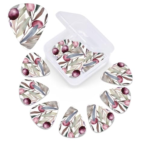 ギターピック 収納ボックス付き 厚さの異なるギターピック パステルカラー ギター プレクトラムサンプラー アコースティックベースピック エレクトリックアコースティックギター用 12個パック