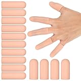 Larrel Protectores de dedos de silicona, protección contra ampollas