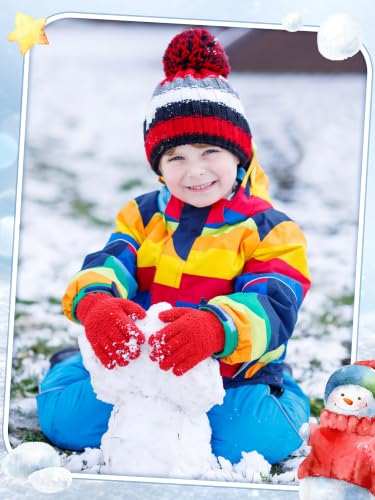 Image of EBOOT 3 Pairs Winter Kids Gloves Warm