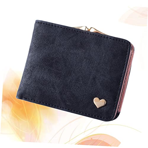 Fashion Women's Wallet Short Imitation Denim Coin Purse Credit Card Slot Organized Wallet4