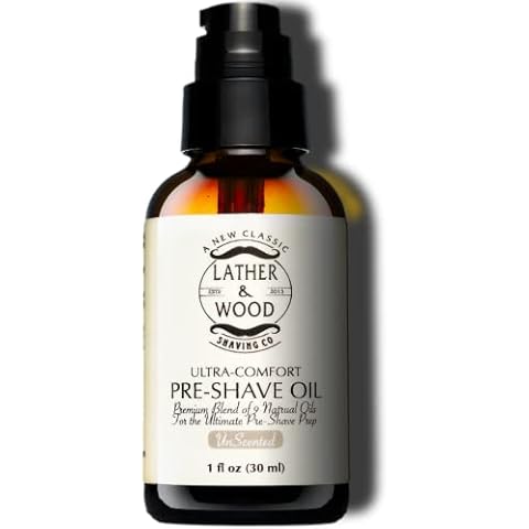 Lather & Wood Unscented Pre-Shave Oil Cover