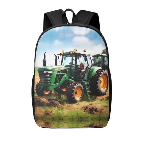 Sac à dos ordinateur léger contre la fatigue dorsale motif tracteur