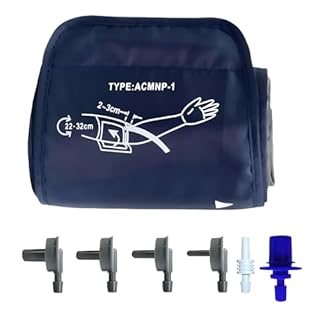 Bracciale Misuratore Pressione 22-32 CM Bracciale Pressione Sanguigna Con 6 Interfacce Adulti Compatibile Con La Maggior Parte Dei Misuratori Di Pressione Sanguigna